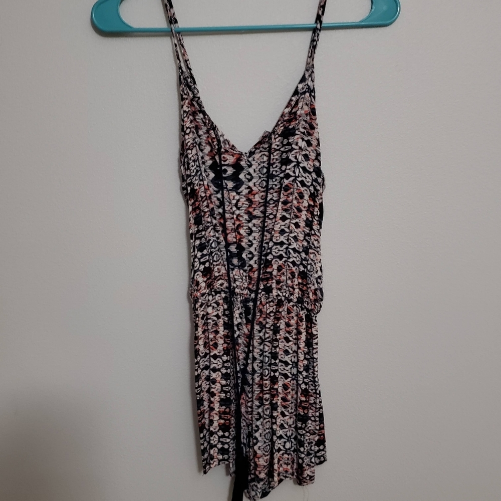 Patterned romper